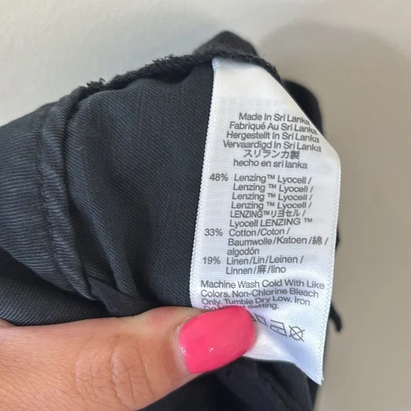 Madewell The Harlow Wide-Leg Pant Black Size 12 - Picture 10 of 11